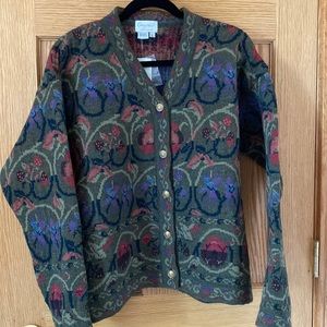 Wool cardigan Made in England. NWT